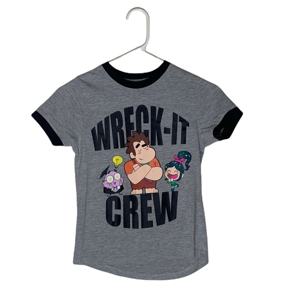 Wreck-It Ralph Junior Women's Small Shirt Breaks The Internet Wreck-It Crew - Picture 1 of 4